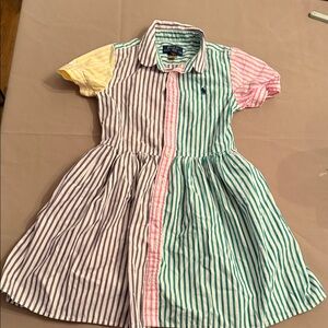 Ralph Lauren Multicolor Striped Kids Dress